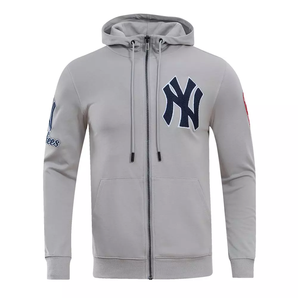 Pro Standard Men's MLB New York Yankees Classic Chenille Full Zip
